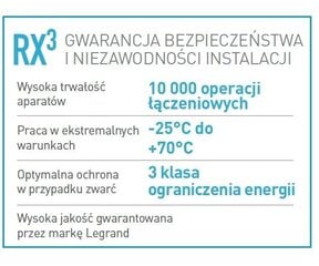 Автоматический выключатель RX3 C25 1P с перегрузкой по току Legrand цена и информация | Выключатели, розетки | kaup24.ee