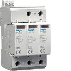 Ограничитель перенапряжения T2 SPD, 3P, IT 3+0, In 20kA, Imax 40kA, Up≤2,2kV контакт - SPB517 цена и информация | Системы безопасности, контроллеры | kaup24.ee