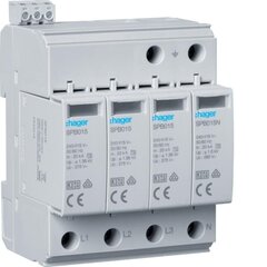 Ограничитель перенапряжения T2 SPD, 4P, 3+1, TN-S/TT, In 20kA, Up≤1,35kV, Uc 275V контакт - SPB415 цена и информация | Системы безопасности, контроллеры | kaup24.ee