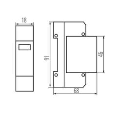 Ülelainepäästik 1P KSPD-T1T2 275/50 hind ja info | Valvesüsteemid, kontrollerid | kaup24.ee