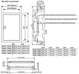 Коммутатор скрытого монтажа Volta VU12AT 1x12 QuickConnect цена и информация | Выключатели, розетки | kaup24.ee