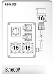 R-BOX 240P 2x16A/5P 2x230V 0-1 распределительное устройство - B.1600P цена и информация | Выключатели, розетки | kaup24.ee