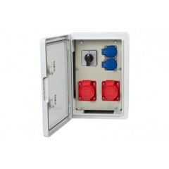 RB-250 распределительный щит для зданий 2x32A/5P, 2x230V, L/P IP65 цена и информация | Выключатели, розетки | kaup24.ee