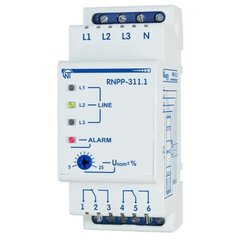 Реле контроля напряжения, симметрии и чередования фаз РНПП-311.1 цена и информация | Выключатели, розетки | kaup24.ee