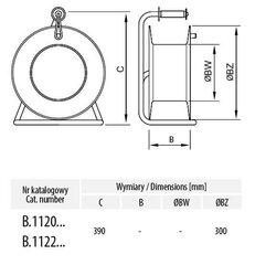 Pikenduskaabel rullile 4xGZ16A 3x1,5 40m kummist hind ja info | Pikendusjuhtmed, kaablid | kaup24.ee