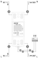 1-фазный счетчик электроэнергии WZE-1RST сброс цена и информация | Выключатели, розетки | kaup24.ee