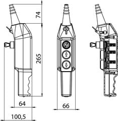 Пульт управления краном PKS-3W05 цена и информация | Системы безопасности, контроллеры | kaup24.ee