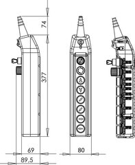 Kraana juhtimispult PKS-8W04 hind ja info | Valvesüsteemid, kontrollerid | kaup24.ee