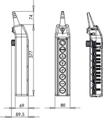 Kraana juhtimispult PKS-8W10 hind ja info | Valvesüsteemid, kontrollerid | kaup24.ee