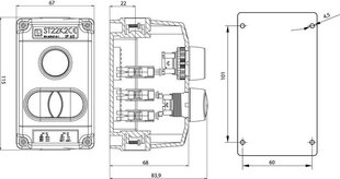 Juhtimispult ST22K2-21-1 START-STOP nupud hind ja info | Valvesüsteemid, kontrollerid | kaup24.ee