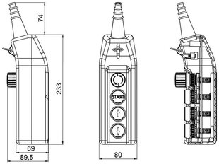 Пульт управления краном PKS-4W01 цена и информация | Системы безопасности, контроллеры | kaup24.ee