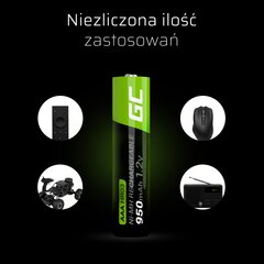 Green Cell 4x AAA HR03 950mAh Battery цена и информация | Батарейки | kaup24.ee