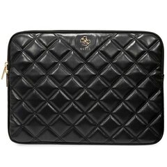 Guess Sleeve GUCS16ZPSQSSGK 16" czarny|black Quilted 4G GUCS16ZPSQSSGK цена и информация | Женские сумки | kaup24.ee