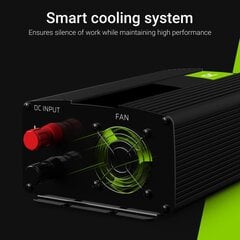 Green Cell Power Inverter 24V to 230V 300W|600W Modified sine wave UK PLUG hind ja info | Muundurid, inverterid | kaup24.ee