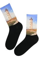 THE LIGHTHOUSE printmustriga sokid THELIGHTHOUSE-40-45 цена и информация | Женские носки | kaup24.ee