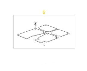 BMW E60 E61 auto põrandamatid komplekt Veluurbeež E60/E61 5 seeria originaal 51479117182 hind ja info | Lisaseadmed | kaup24.ee