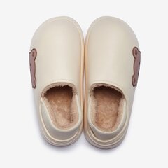 Ливрейные тапочки с плюшевым мишкой 36/37 18286 BEIGE 36/37 цена и информация | Шлепанцы, тапочки для женщин | kaup24.ee