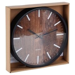 настенные часы черные 29,5 см цена и информация | Часы | kaup24.ee