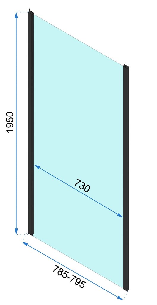 Rapid Slide seinale paigaldatav dušikabiin Rea hind ja info | Dušikabiinid | kaup24.ee