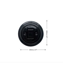 Olde Worlde Flush mounted push button switch, Crossing K1-R140QB настенный выключатель Чёрный , цена и информация | Выключатели, розетки | kaup24.ee