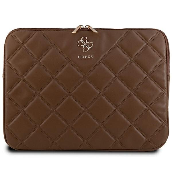 Guess Sleeve GUCS14ZPSQSSGW 14" brązowy|brown Quilted 4G GUCS14ZPSQSSGW цена и информация | Naiste käekotid | kaup24.ee