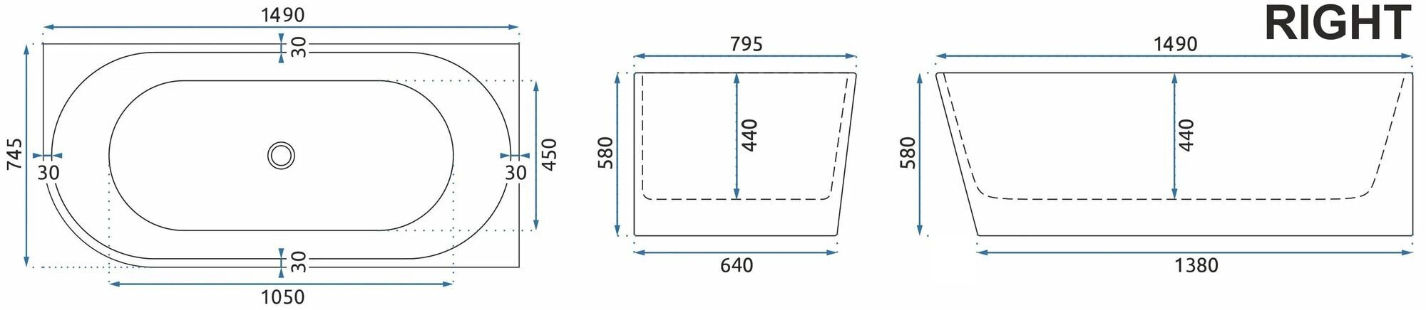 Nurga akrüülvann, 150 cm цена и информация | Vannid | kaup24.ee