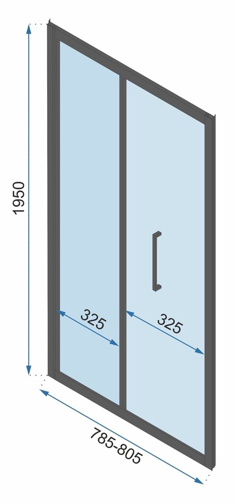 Nurgadušikabiin Rapid Fold Gold Rea 90x90 hind ja info | Dušikabiinid | kaup24.ee