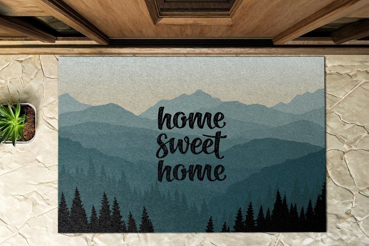 Väline Uksematt Sweet Home Mountains, 150x100 цена и информация | Uksematid | kaup24.ee