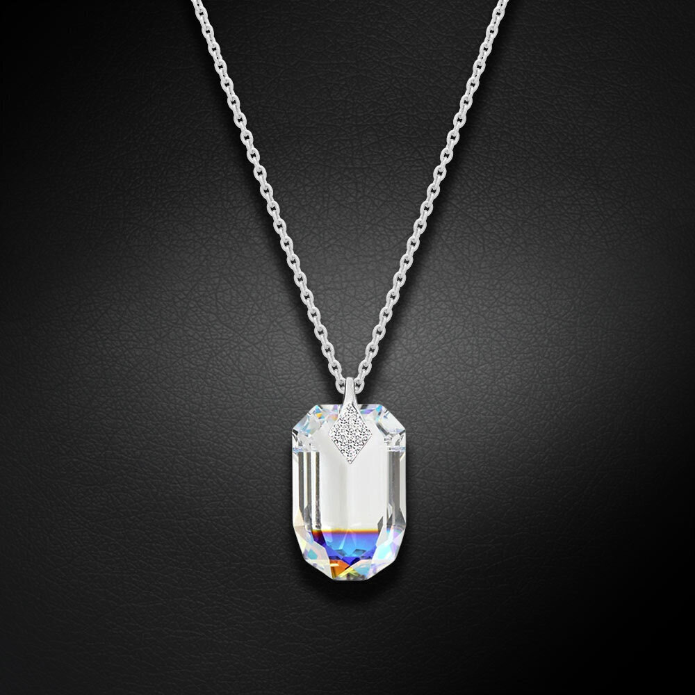 Naiste kaelakee DiamondSky "Symbiosis (Aurora Borealis)" Swarovski kristallidega DS01K660 цена и информация | Kaelakeed | kaup24.ee