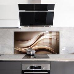 Klaasist seinaplaat pliidile, Energialaine abstraktsioon, 100x50cm цена и информация | Комплектующие для кухонной мебели | kaup24.ee