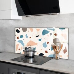 Klaasist seinaplaat pliidile, Terrazzo Terrazzo kivi, 100x50cm hind ja info | Köögimööbli tarvikud | kaup24.ee