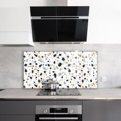 Klaasist seinaplaat pliidile, Terrazzo Terazzo kivi, 100x50cm цена и информация | Комплектующие для кухонной мебели | kaup24.ee