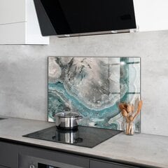 Klaasist seinaplaat pliidile, Abstraktne värviline keerismuster, 100x70cm hind ja info | Köögimööbli tarvikud | kaup24.ee