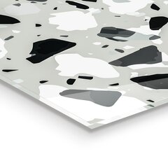 Klaasist seinaplaat pliidile, Terrazzo Terrazzo tekstuur, 100x70cm цена и информация | Комплектующие для кухонной мебели | kaup24.ee