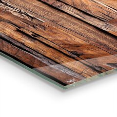 Klaasist seinaplaat pliidile, Rustikaalne puidu tekstuur, 100x70cm hind ja info | Köögimööbli tarvikud | kaup24.ee