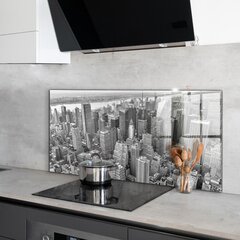 Klaasist seinaplaat pliidile, New Yorgi arhitektuur, 120x60cm hind ja info | Köögimööbli tarvikud | kaup24.ee
