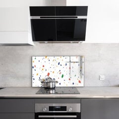 Klaasist seinaplaat pliidile, Terrazzo Terrazzo veeris, 120x60cm цена и информация | Комплектующие для кухонной мебели | kaup24.ee