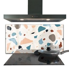 Klaasist seinaplaat pliidile, Terrazzo Terrazzo kivi, 120x60cm hind ja info | Köögimööbli tarvikud | kaup24.ee