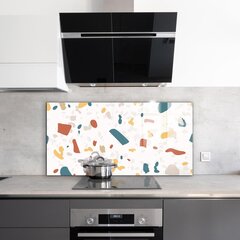 Klaasist seinaplaat pliidile, Terrazzo kivi, 120x60cm hind ja info | Köögimööbli tarvikud | kaup24.ee