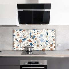 Klaasist seinaplaat pliidile, Terrazzo Terrazzo kivi, 140x70cm hind ja info | Köögimööbli tarvikud | kaup24.ee