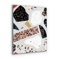 Klaasist seinaplaat pliidile, Terrazzo Terrazzo graniit, 60x80cm цена и информация | Комплектующие для кухонной мебели | kaup24.ee