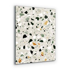 Klaasist seinaplaat pliidile, Terrazzo looduslik kivi, 60x80cm цена и информация | Комплектующие для кухонной мебели | kaup24.ee