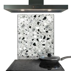 Klaasist seinaplaat pliidile, Terrazzo Terrazzo tekstuur, 60x80cm hind ja info | Köögimööbli tarvikud | kaup24.ee