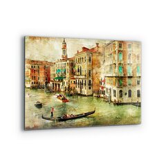 Klaasist seinaplaat pliidile, Itaalia Veneetsia vintage pilt, 80x60cm цена и информация | Комплектующие для кухонной мебели | kaup24.ee