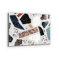 Klaasist seinaplaat pliidile, Terrazzo Terrazzo graniit, 80x60cm цена и информация | Комплектующие для кухонной мебели | kaup24.ee