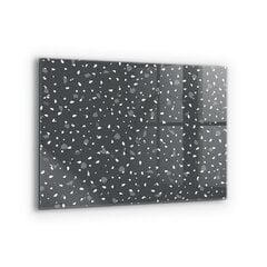 Klaasist seinaplaat pliidile, Terrazzo kivi tekstuur, 80x60cm цена и информация | Комплектующие для кухонной мебели | kaup24.ee