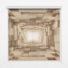 Sisemine ruloo, mis laseb valgust läbi, 3D puidust auk, 60x140 cm hind ja info | Rulood | kaup24.ee