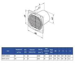 Ventilaator hind ja info | Vannitoa ventilaatorid | kaup24.ee