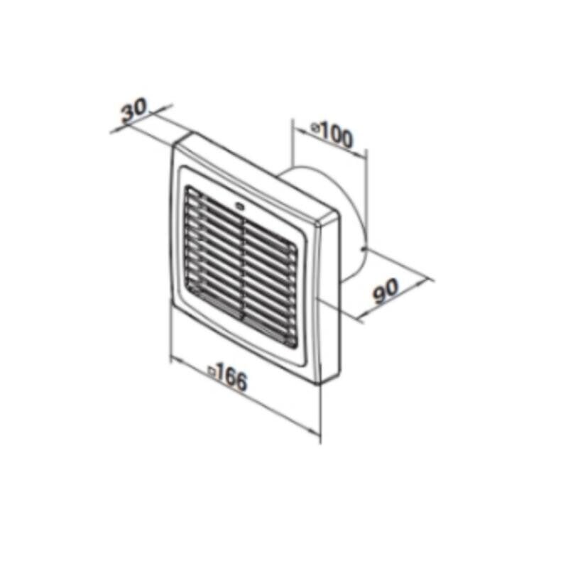 Vannitoa ventilaator MATIC D 100AA WC цена и информация | Vannitoa ventilaatorid | kaup24.ee