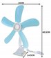 Klambriga ventilaator, 8w, Frost hind ja info | Ventilaatorid | kaup24.ee